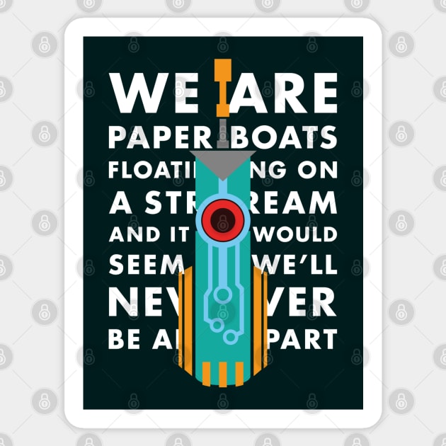 Transistor - Paper Boats Sticker by Mandos92